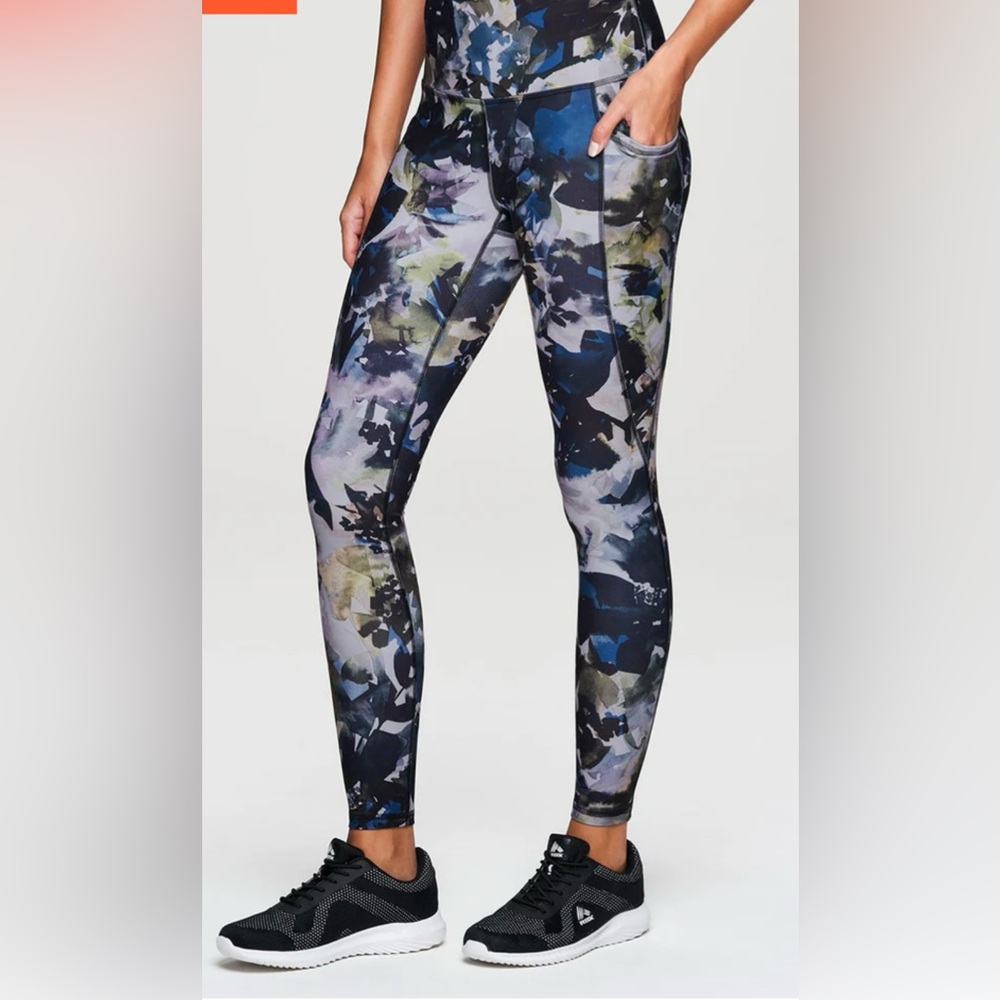 RBX Super Soft Abstract Foliage Leggings, size M
